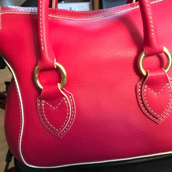 Dooney and Bourke Florentine Fuchsia Satchel - Picture 3 of 10